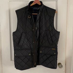 Men’s Polo RL Quilted vest medium